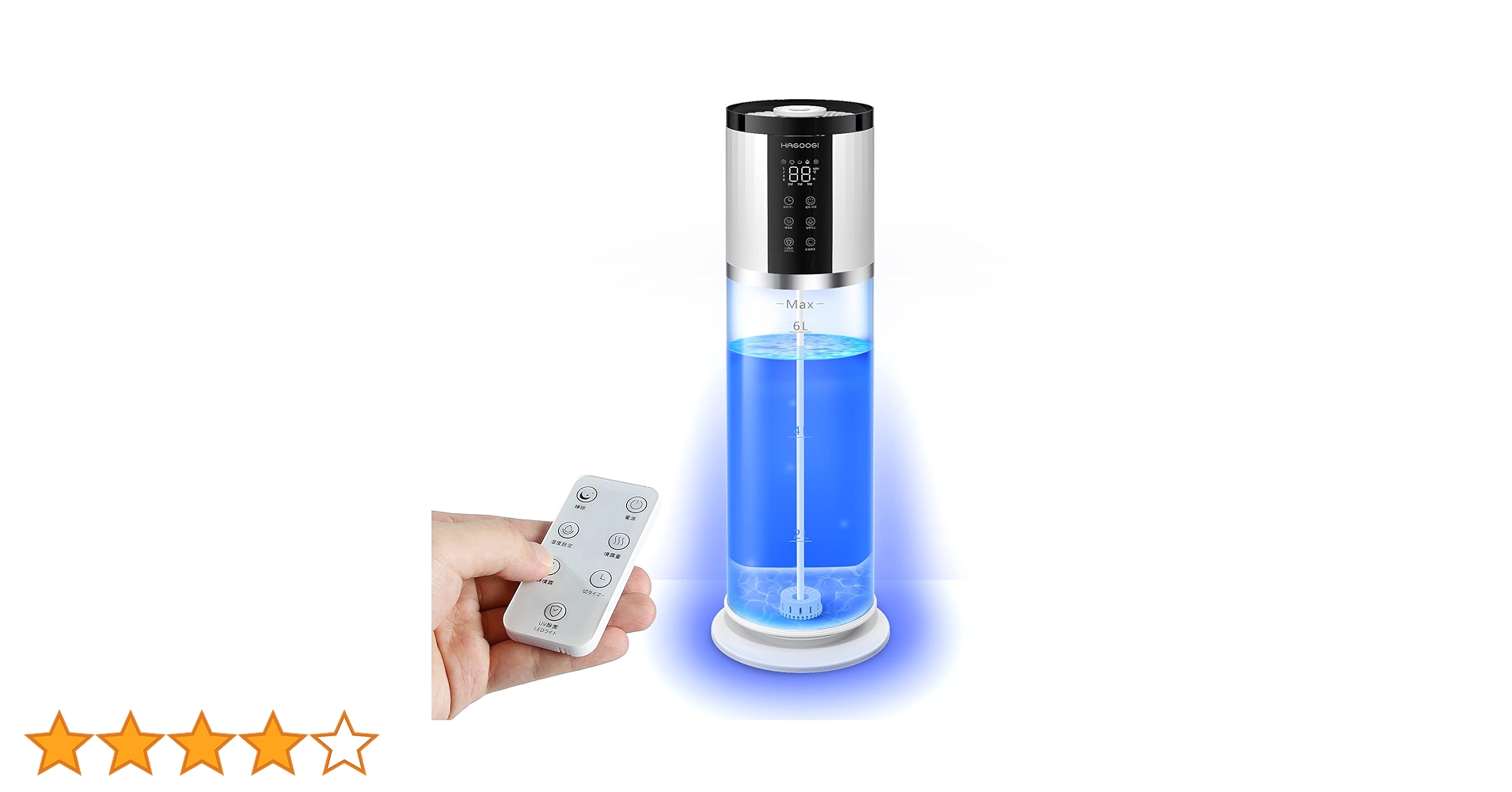 【未使用品】HAGOOGI (ハゴオギ) 超音波式 加湿器 大容量 12L HAGOOGI (ハゴオギ) 加湿器 2024年新型』レビュー、高い加湿力と